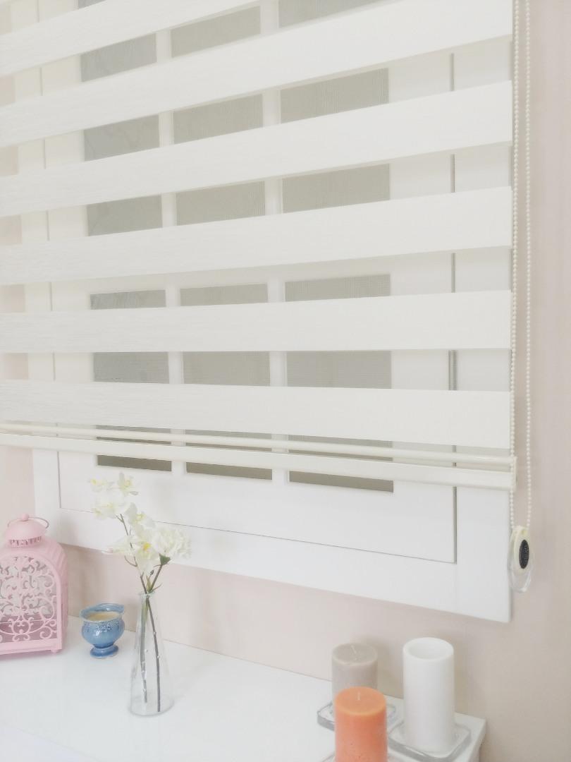 Bambu Zebra Perde Kırçıl Desen Krem - Zebra Perde online satış