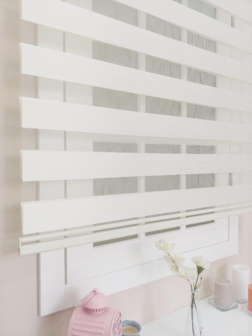 Bambu Zebra Perde Kırçıl Desen Krem - Zebra Perde - 3