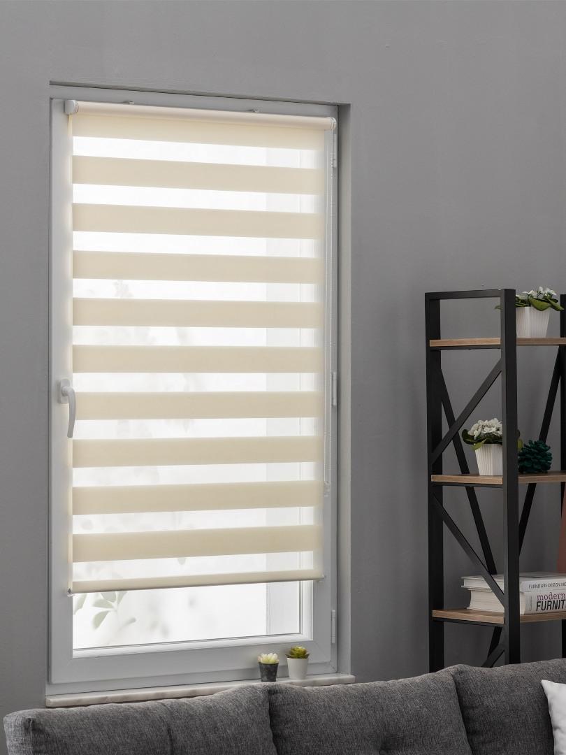 Bambu Zebra Perde Krem 1. Kalite Üretim - Zebra Perde online satış
