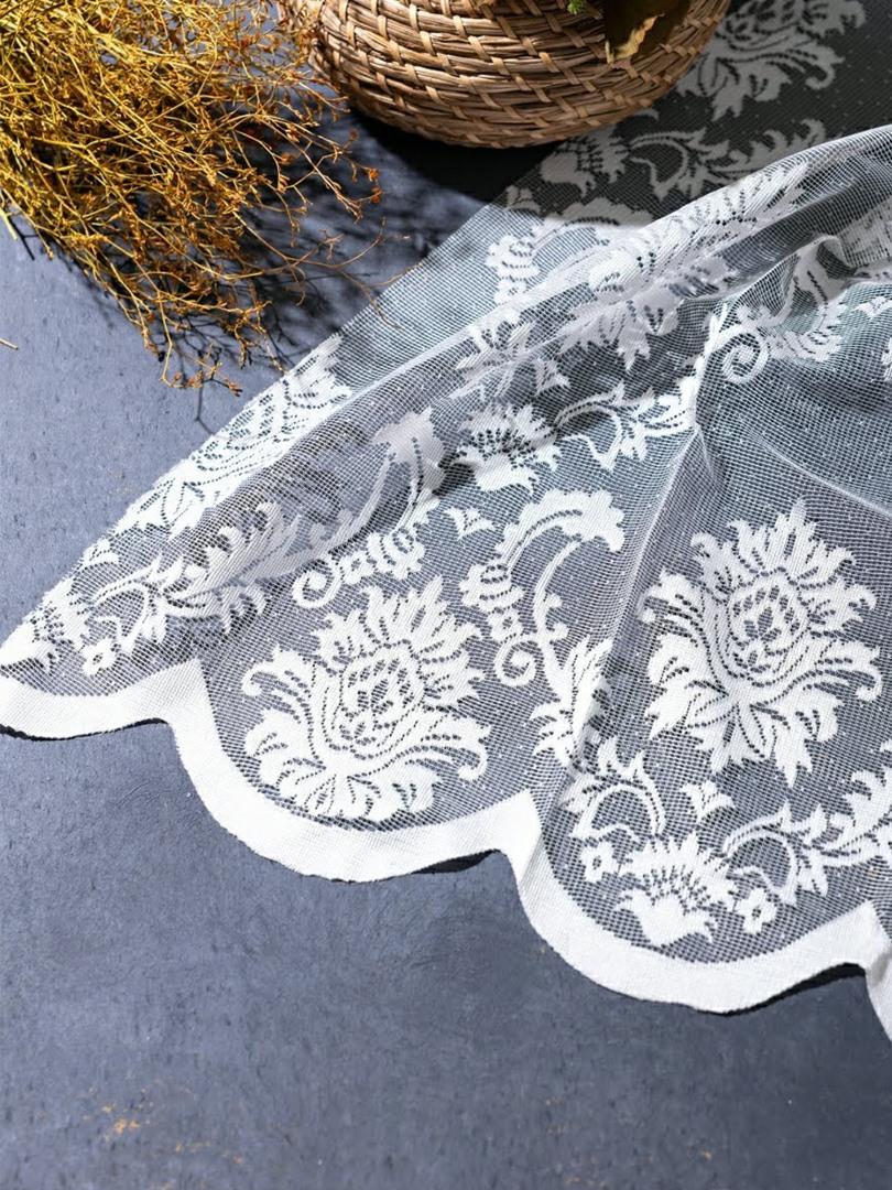 Elodra Örme Tül Perde Damask Desen - Tül Perde - 3