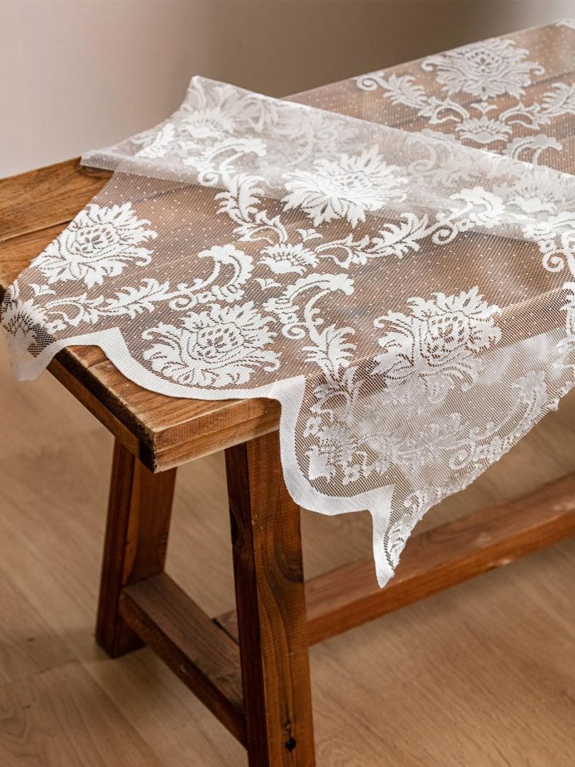 Elodra Örme Tül Perde Damask Desen - Tül Perde online satış