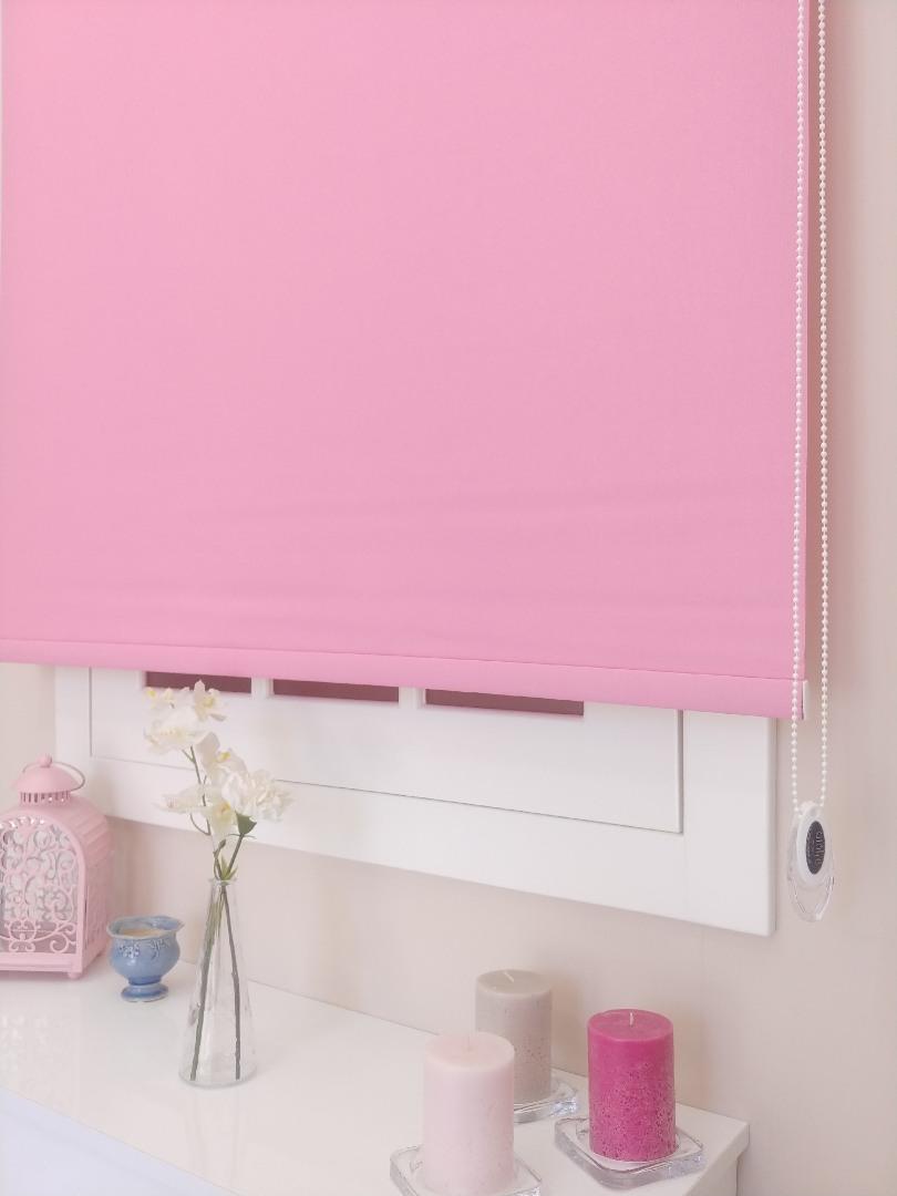 Pembe Renk İthal Mat Stor Perde - Stor Perde online satış