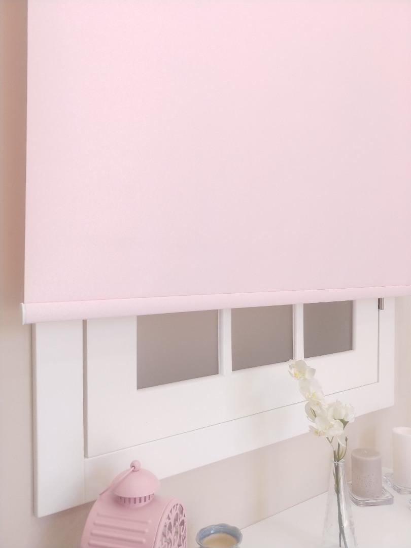 Pudra Pembe Renk İthal Mat Stor Perde - Stor Perde - 3