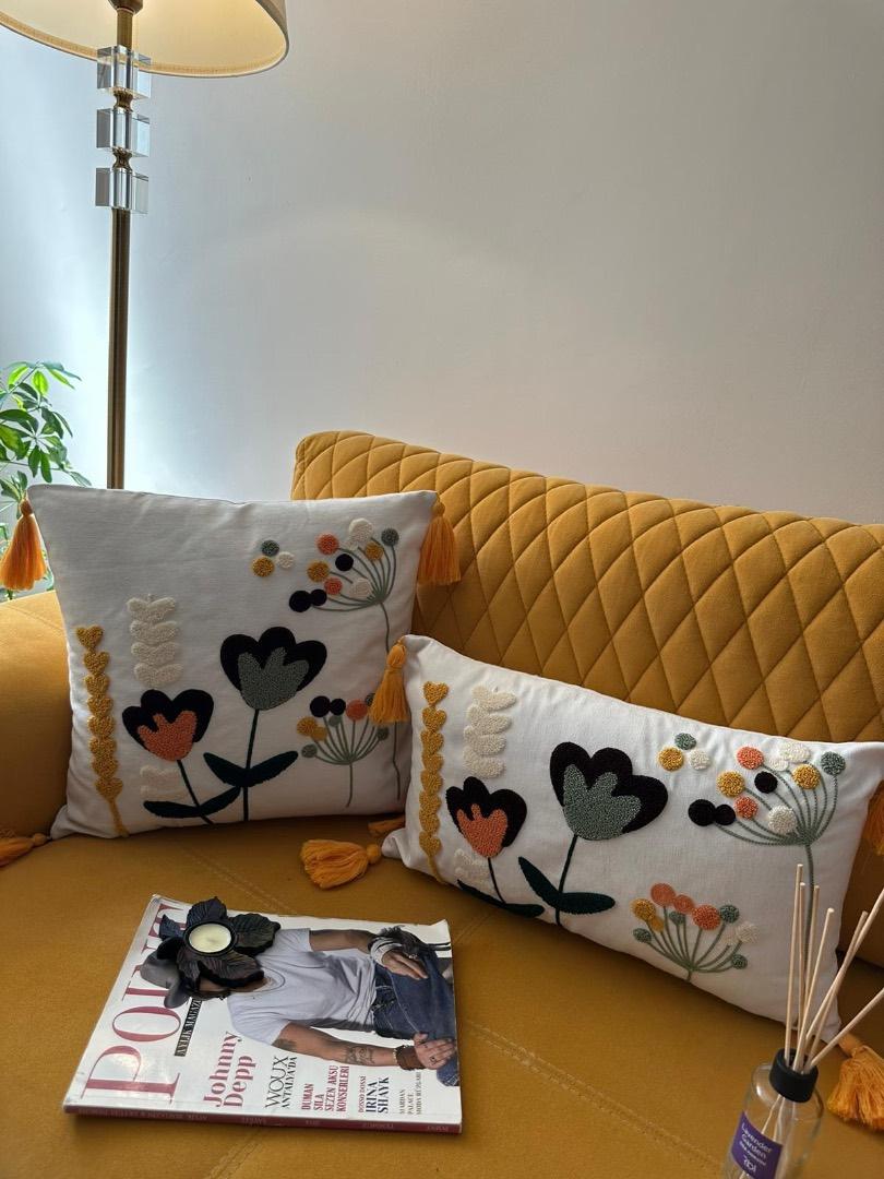 Yeliz Home 4 lü Punc Kırlent Seti 1602 - Ev Tekstili - 3
