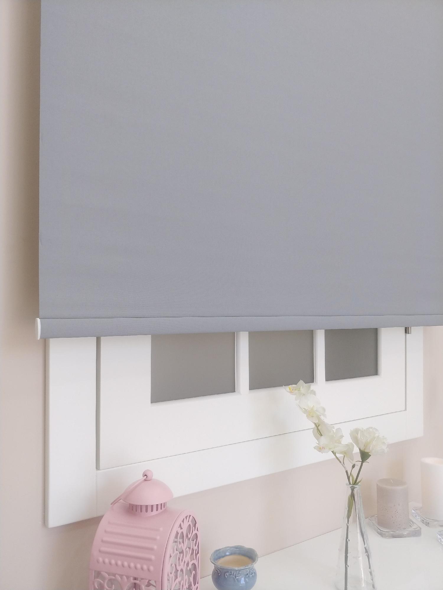 İthal Stor Perde Mat Gri - Stor Perde - 3