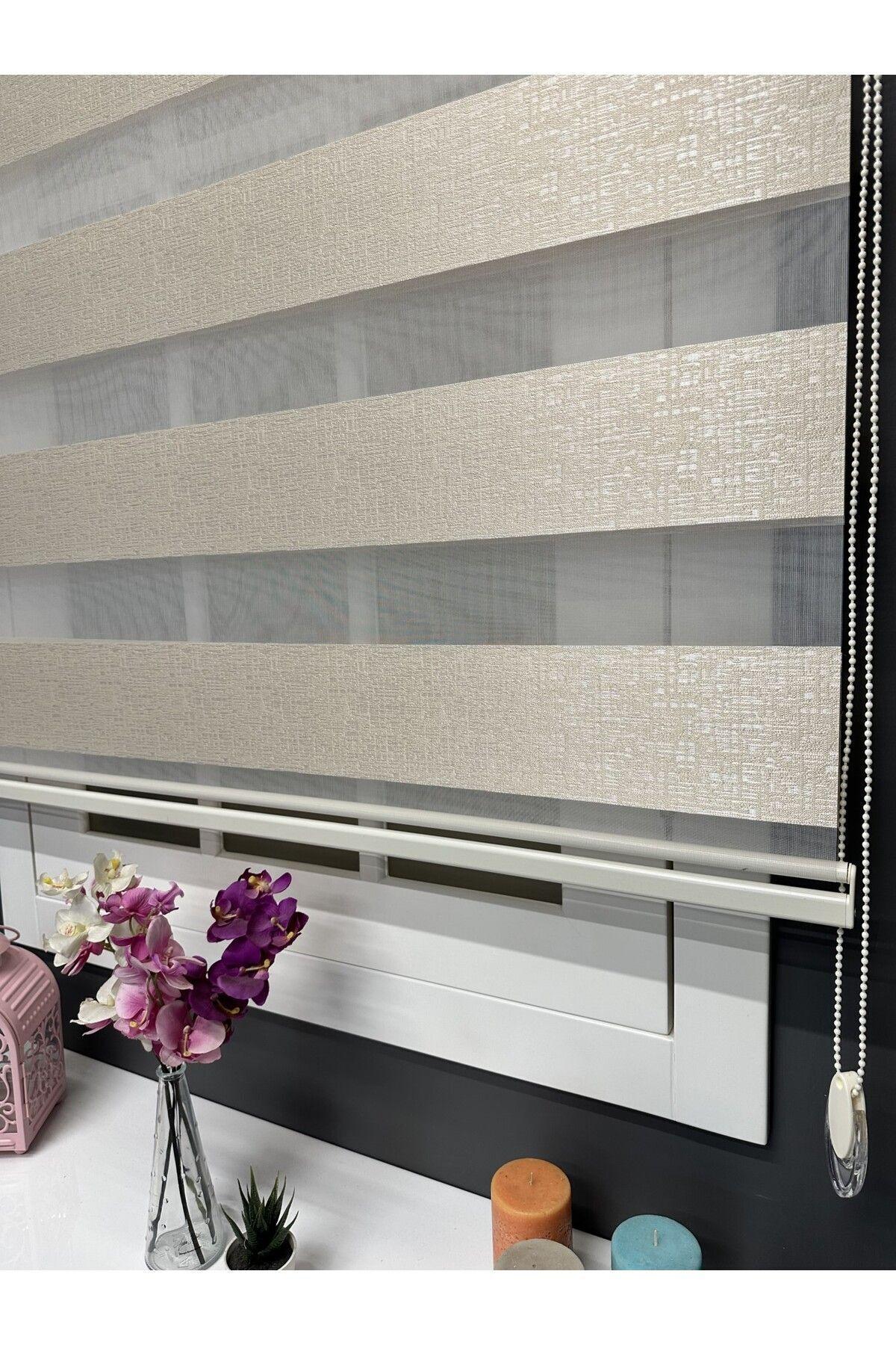 Atölye Perde Bej Barselona Jakarlı Zebra Stor Perde - Trendyol Ürünleri online satış