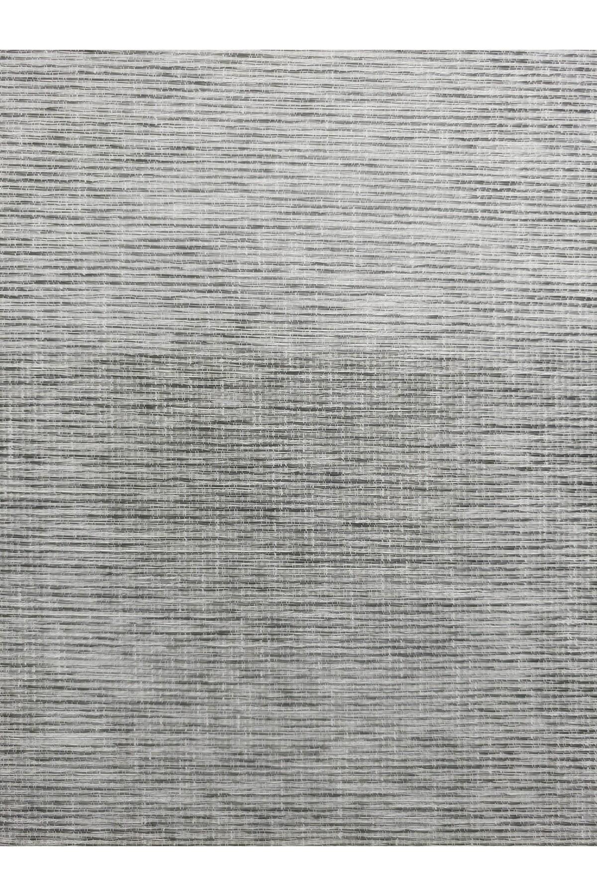 Atölye Perde Çiftli Sistem Luna Series Siyah Gri Kırçıllı Çizgili Tül ve Stor - Çift Sistem Tül Stor Perde - 3